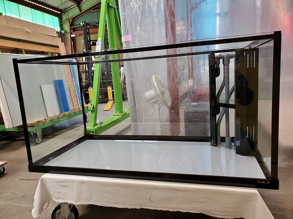 クリアシーホース水槽ブラックデザイン