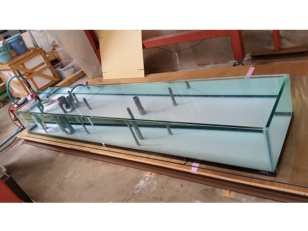 クリアシーホース水槽ブラックデザイン