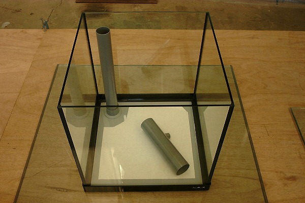 クリアシーホース水槽ブラックデザイン