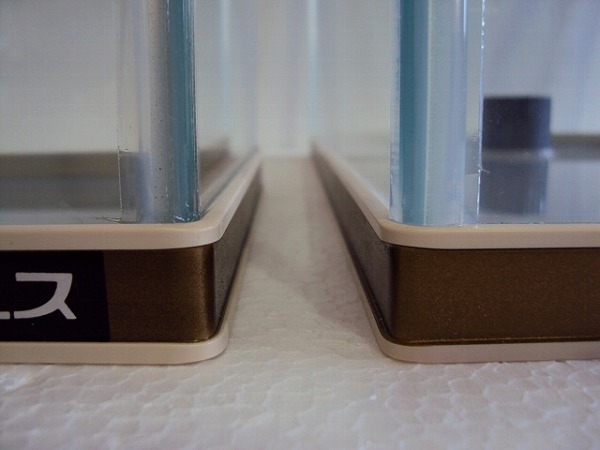 ガラス小口の保護